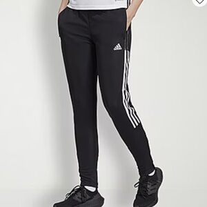 Adidas Unisex Black & White Tiro Pants. Size XS